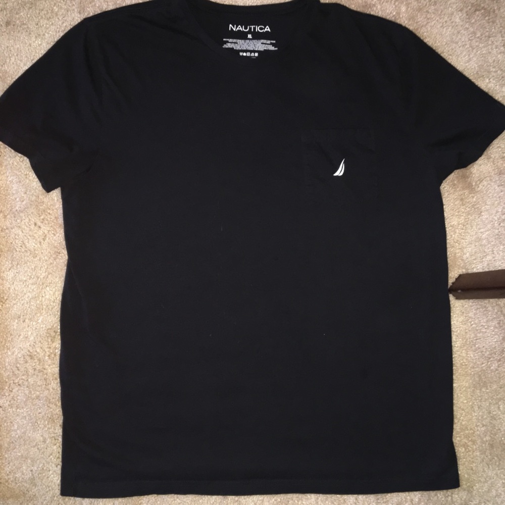 Nautica Black Pocket T-Shirt